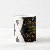 Design der Tasse "White Awareness Ribbon" (Mittel)