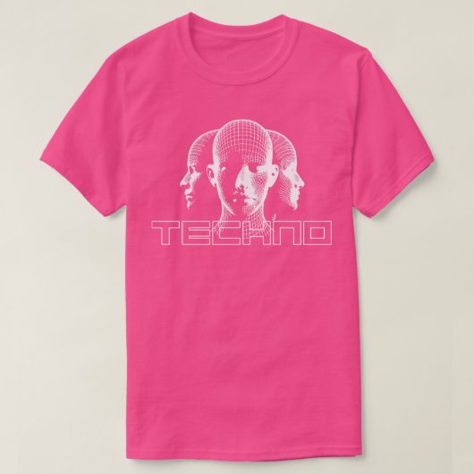 Design der Techno-Köpfe T-Shirt (Design vorne)