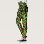 Design der Textur aus Grand Moss Green und Gold-Ma Leggings (Links)