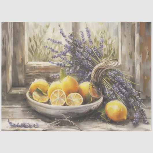 Design der "tied Lavendel"-Serie 3 Seidenpapier (Vorderseite)