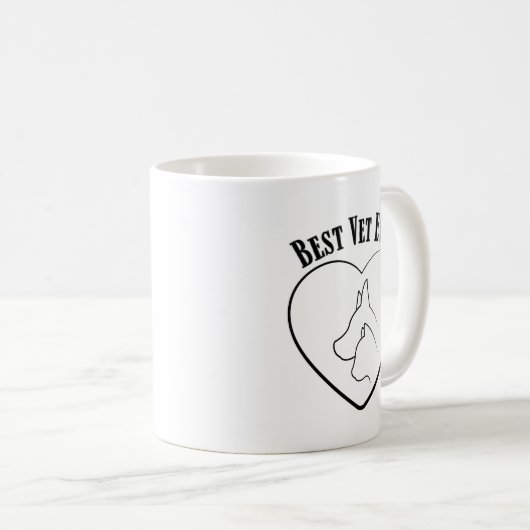 Design der Tierpflege des Tierarztes Kaffeetasse (VorderseiteRechts)