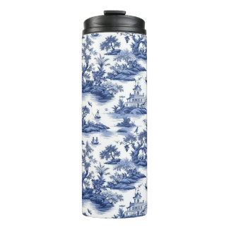 Design der Toile (blaue Weide) Thermosbecher