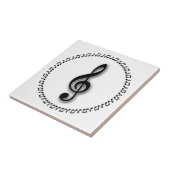Design der Treble Clef-Musiknote Fliese (Seite)