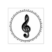 Design der Treble Clef-Musiknote Gummistempel (Prägung)