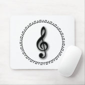 Design der Treble Clef-Musiknote Mousepad (Mit Mouse)