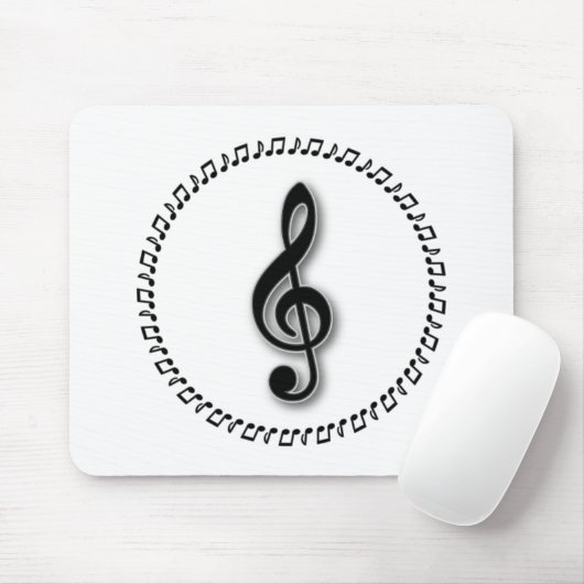 Design der Treble Clef-Musiknote Mousepad (Mit Mouse)
