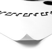 Design der Treble Clef-Musiknote Poster (Ecke)