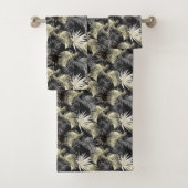 Design der tropischen Animal Print & Greenery Seri Badhandtuch Set (Insitu)