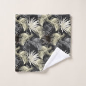 Design der tropischen Animal Print & Greenery Seri Badhandtuch Set (Waschlappen)