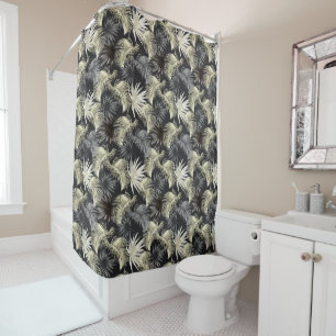 Design der tropischen Animal Print & Greenery Seri Duschvorhang