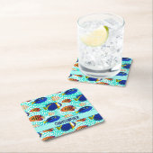 Design der tropischen Aquarium-Riffe Rechteckiger Pappuntersetzer (Vor Ort)