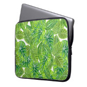 Design der tropischen Blätter in Aquarellen Laptopschutzhülle (Vorderseite Links)