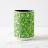 Design der tropischen Blätter in Aquarellen Tasse (Zentrum)