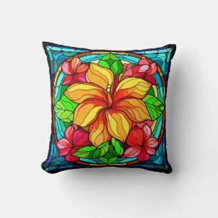 Design der tropischen Blume von Floral Hawaiian Kissen
