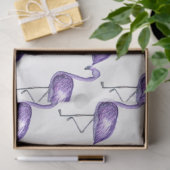 Design der tropischen Flamingo-Serie 10 Seidenpapier (Geschenk)