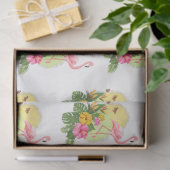 Design der tropischen Flamingo-Serie 11 Seidenpapier (Geschenk)