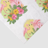 Design der tropischen Flamingo-Serie 12 Seidenpapier (Ausschnitt)