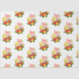 Design der tropischen Flamingo-Serie 13 Seidenpapier