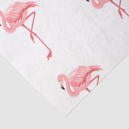 Design der tropischen Flamingo-Serie 16 Seidenpapier (Ausschnitt)