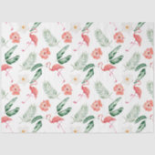 Design der tropischen Flamingo-Serie 17 Seidenpapier (Vorderseite)