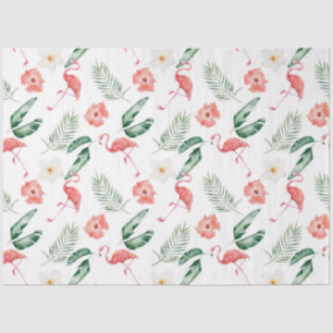 Design der tropischen Flamingo-Serie 17 Seidenpapier