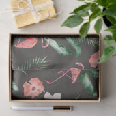 Design der tropischen Flamingo-Serie 18 Seidenpapier (Geschenk)