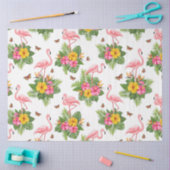 Design der tropischen Flamingo-Serie 19 Seidenpapier (Basteln)