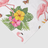 Design der tropischen Flamingo-Serie 19 Seidenpapier (Ausschnitt)