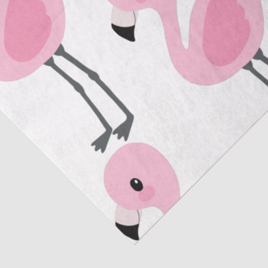 Design der tropischen Flamingo-Serie 1 Seidenpapier (Ausschnitt)
