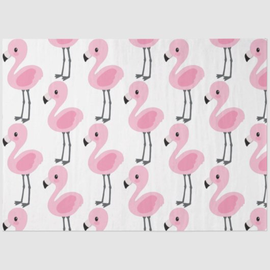 Design der tropischen Flamingo-Serie 1 Seidenpapier (Vorderseite)