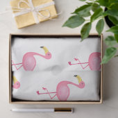 Design der tropischen Flamingo-Serie 4 Seidenpapier (Geschenk)