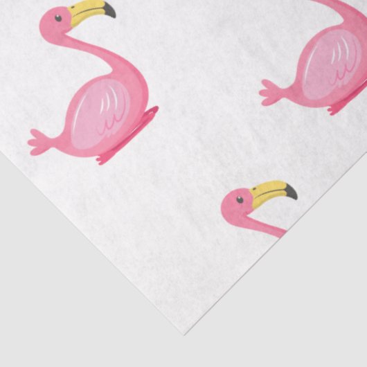 Design der tropischen Flamingo-Serie 6 Seidenpapier (Ausschnitt)
