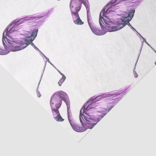 Design der tropischen Flamingo-Serie 9 Seidenpapier (Ausschnitt)