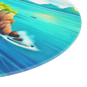 Design der tropischen Küstenblicke Schneidebrett (Ecke)
