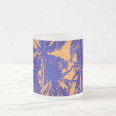 Design der tropischen Palmen-Silhouette Mattglastasse (Mittel)