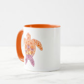 Design der tropischen Sonnenuntergang-Meeresschild Tasse (Vorderseite Links)
