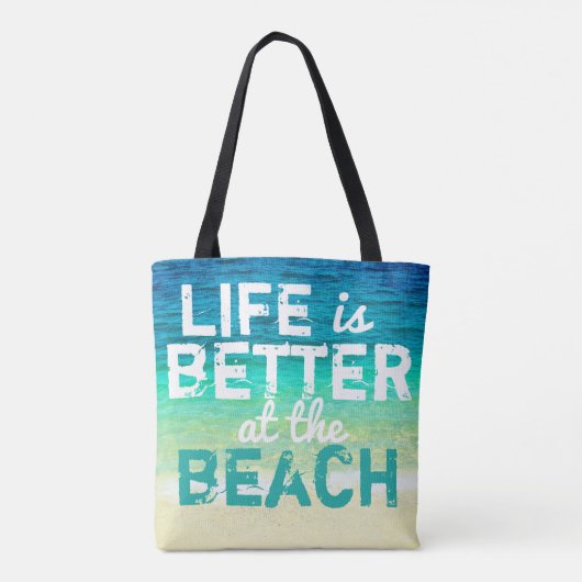 Design der tropischen Strandtasche Tasche (Rückseite)