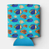 Design der tropischen und Aquarienfische auf den O Dosenkühler (Rückseite)