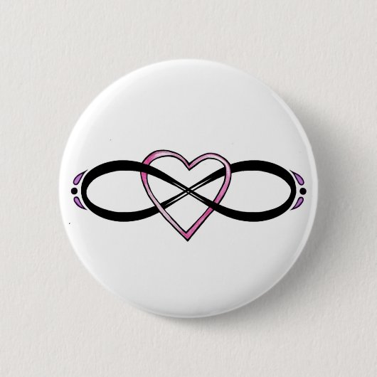 Design der unendlichen Liebe Button (Vorderseite)