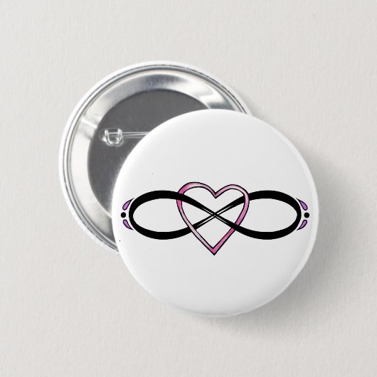 Design der unendlichen Liebe Button (Vorne & Hinten)