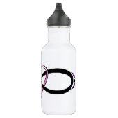 Design der unendlichen Liebe Edelstahlflasche (Rechts)