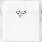 Design der unendlichen Liebe Herz-Aufkleber (Tasche)