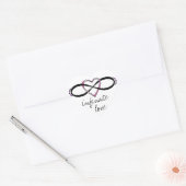 Design der unendlichen Liebe Herz-Aufkleber (Umschlag)