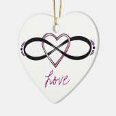 Design der unendlichen Liebe Keramikornament (Links)