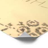 Design der ungarischen Wandbekleidung Poster (Ecke)