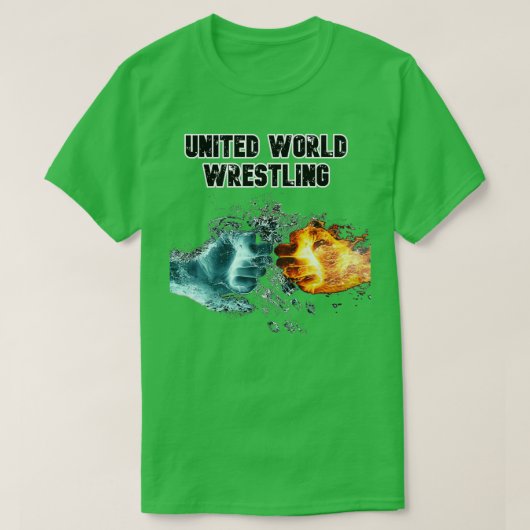 Design der United World Wrestlinge T-Shirt (Design vorne)