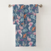 Design der Unterwasserfarben-Reihe 2 Badhandtuch Set (Insitu)