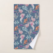 Design der Unterwasserfarben-Reihe 2 Badhandtuch Set (Handtuch)