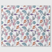 Design der Unterwasserfarben-Reihe 2 Geschenkpapier (Flach)