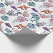 Design der Unterwasserfarben-Reihe 2 Geschenkpapier (Ecke)